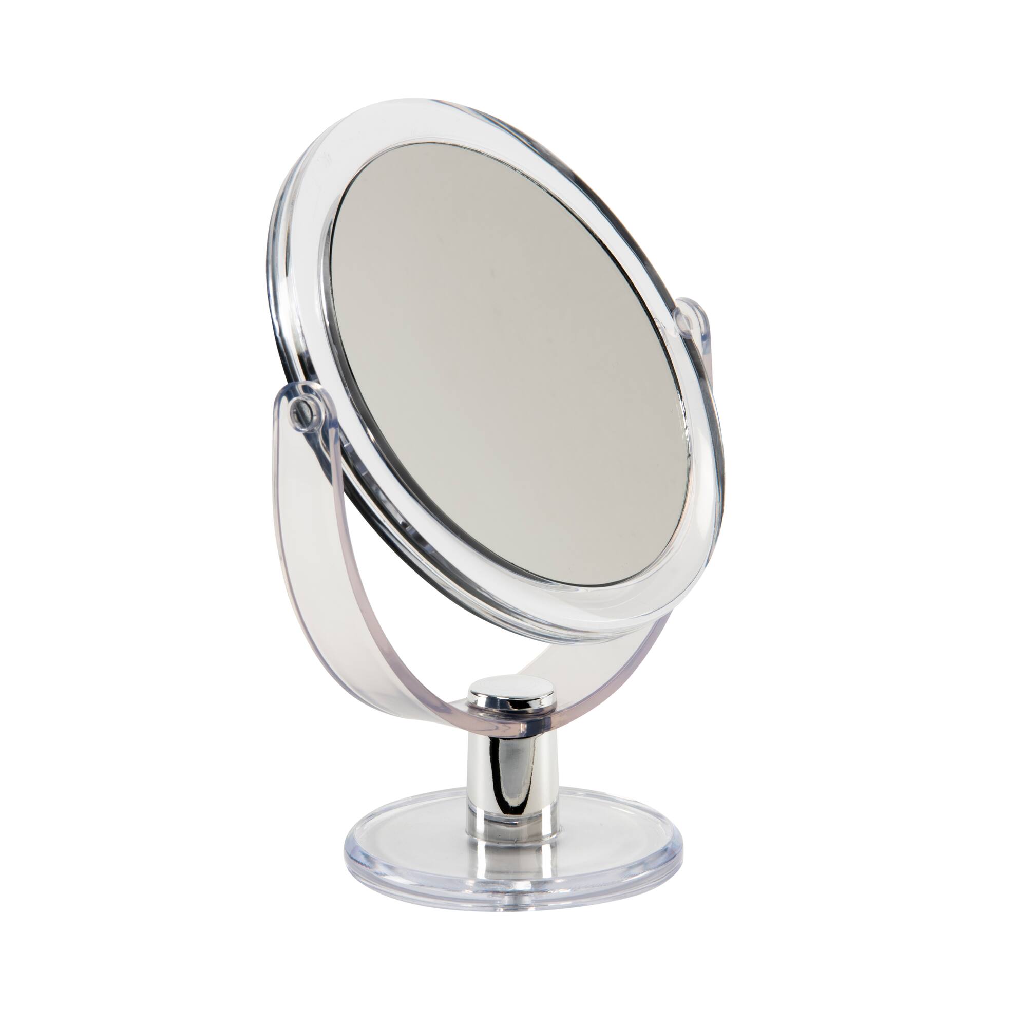 Home Details 7" Black Dual Sided 10X Magnification Rubberized Vanity Mirror